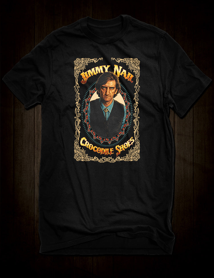 Jimmy Nail Crocodile Shoes artwork portrait t-shirt