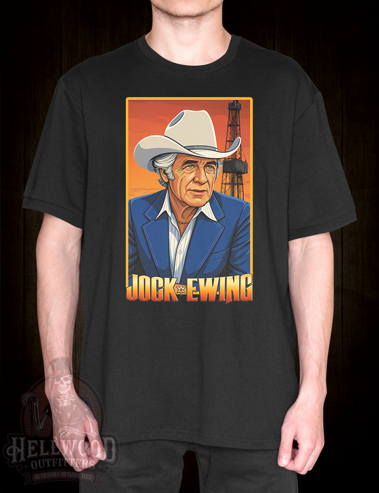 Jim Davis as Jock Ewing graphic tee
