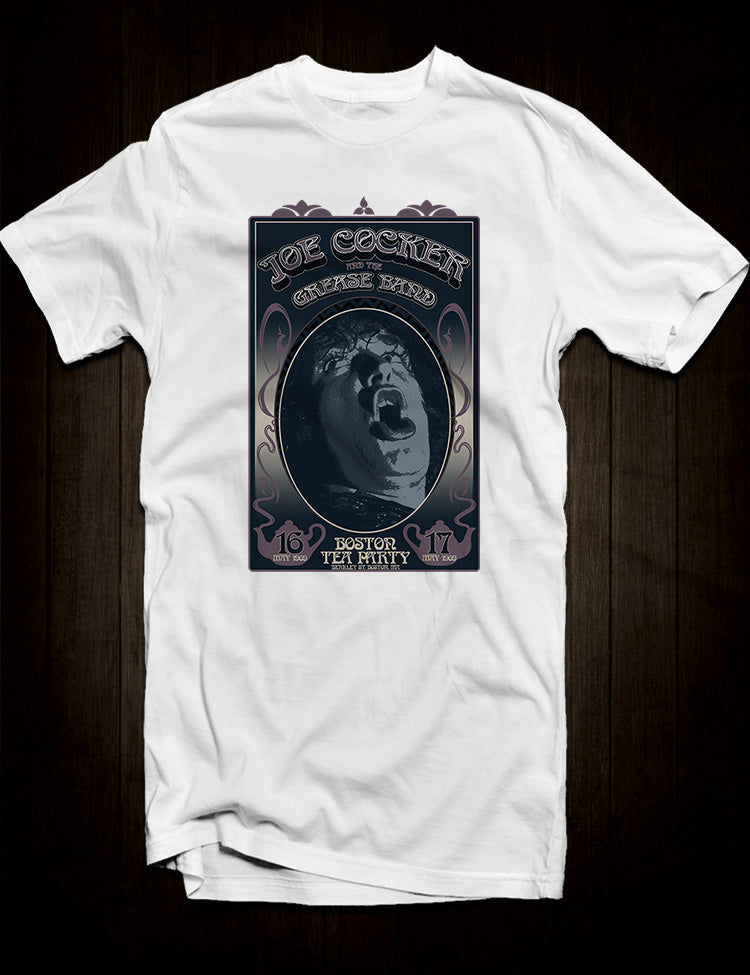 White Joe Cocker concert t-shirt