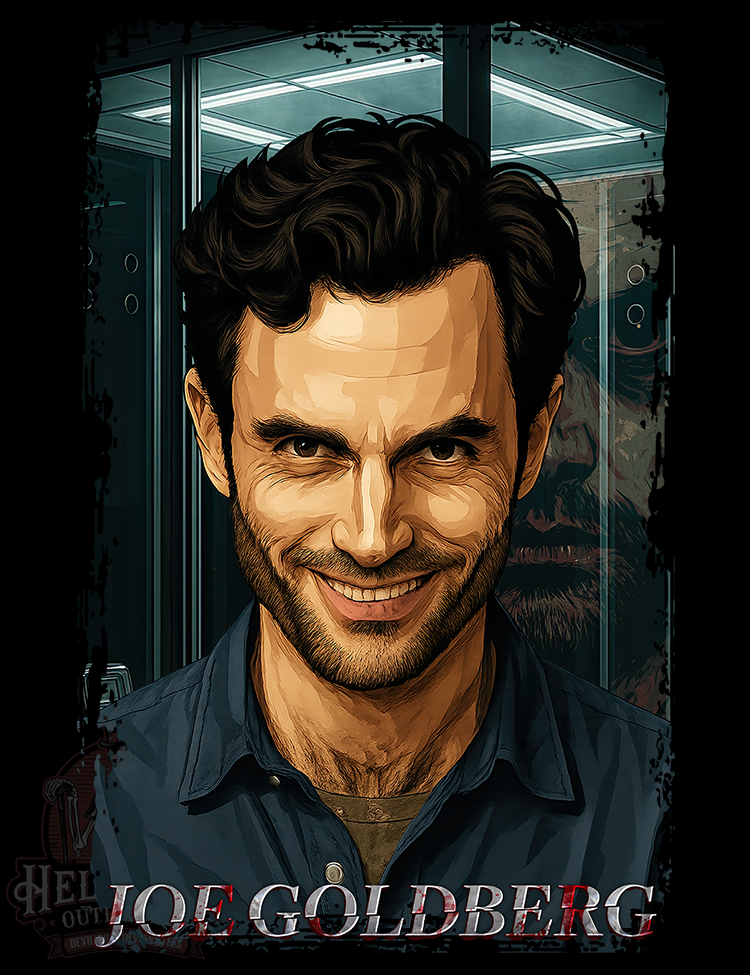 You TV show shirt with Penn Badgley character artwork