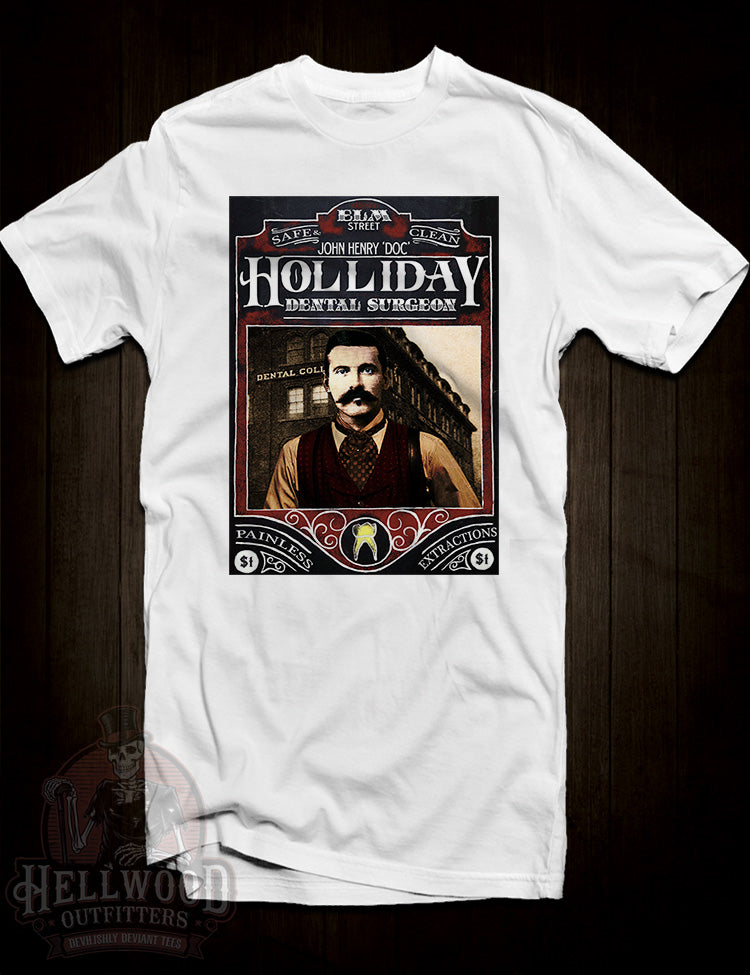 John Henry Holliday iconic western legacy t-shirt