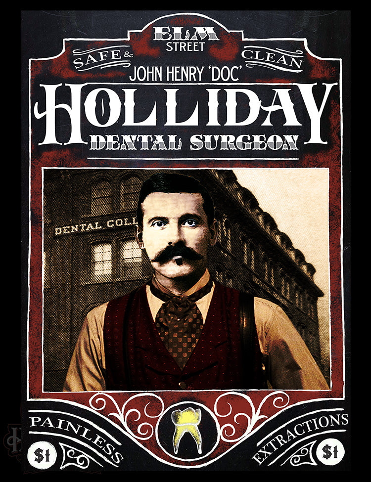 Dentist turned gunslinger John Holliday tribute shirt