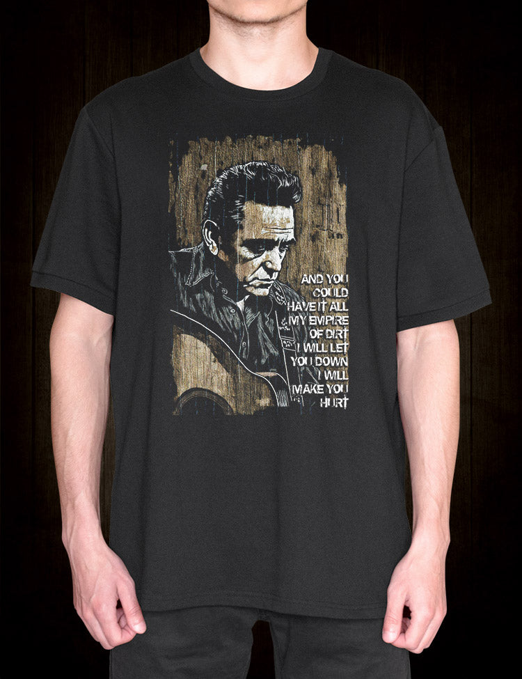 Vintage-inspired Johnny Cash 'Hurt' T-Shirt - Music Tribute