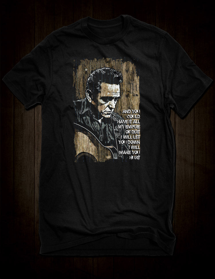 Johnny Cash 'Hurt' T-Shirt - Iconic Music Legend Apparel