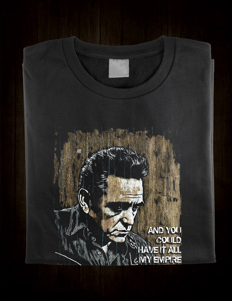 Legendary Musician T-Shirt - Johnny Cash 'Hurt'