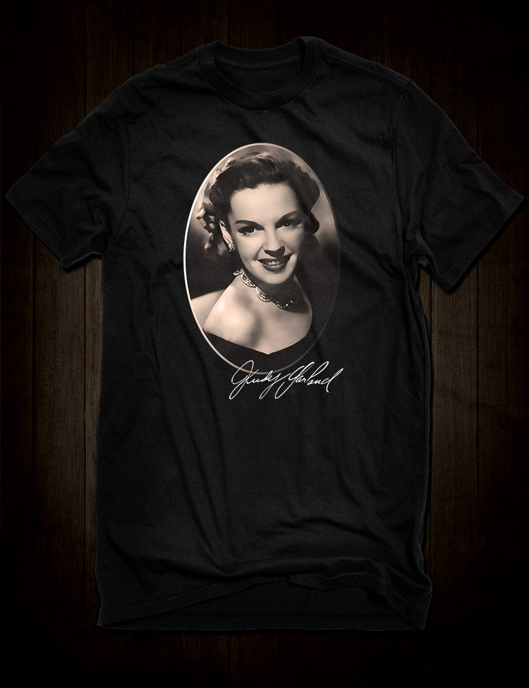 Judy Garland Signature T-Shirt - Hollywood Icon Tribute Fashion