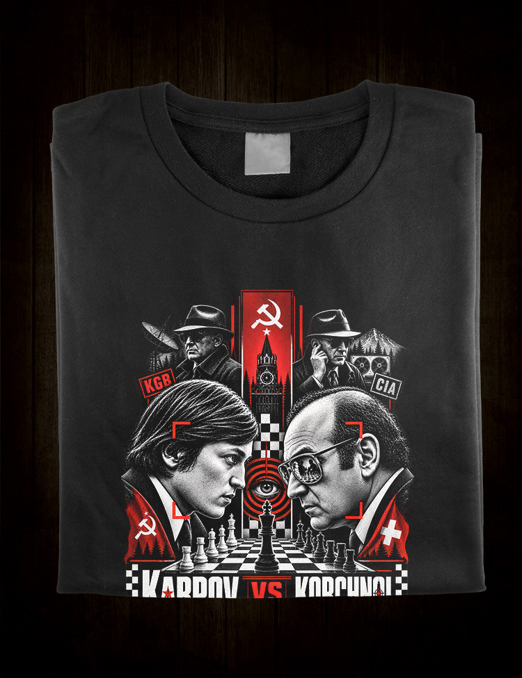 World Championship chess graphic inspired by Karpov and Korchnoi in 1978