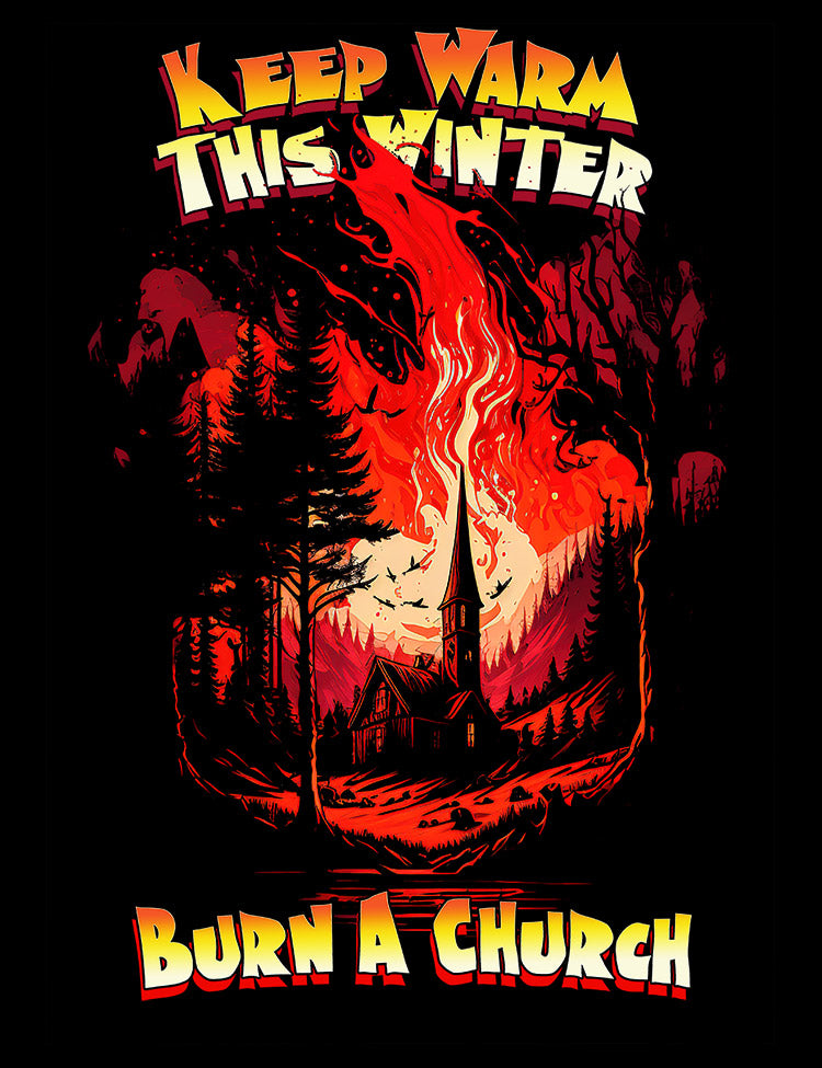 Norwegian black metal history parody tee