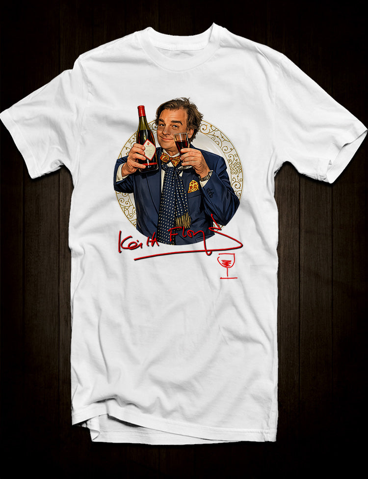 Cult British television design featuring chef, author and broadcaster Keith Floyd