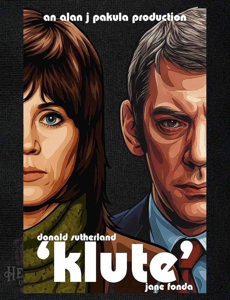 Jane Fonda Donald Sutherland Klute t-shirt