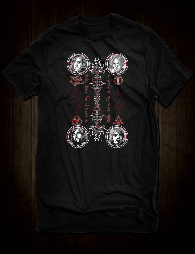 Led Zeppelin "My Sweet Satan" T-Shirt: A stylish tribute to the iconic band and their mysterious music.