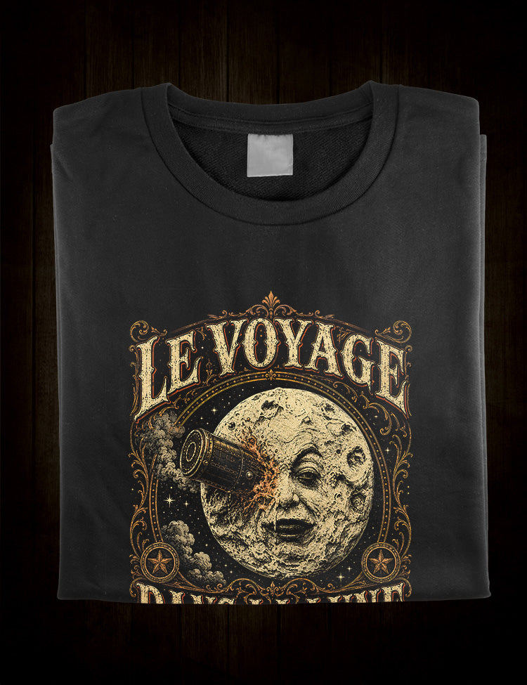 Classic cinema T-shirt honouring pioneering filmmaker Georges Méliès