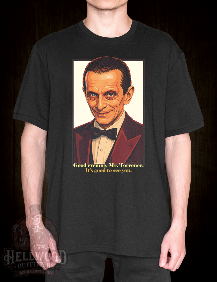 Cult movie The Shining bartender character tee