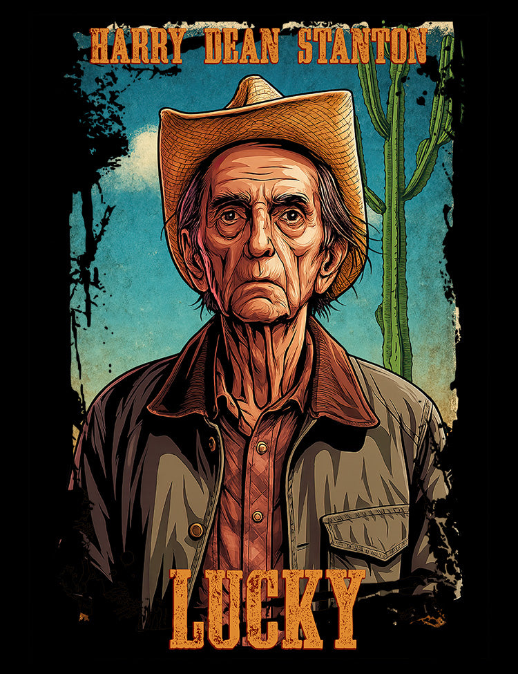 Vintage-style-Lucky-movie-poster-inspired-apparel