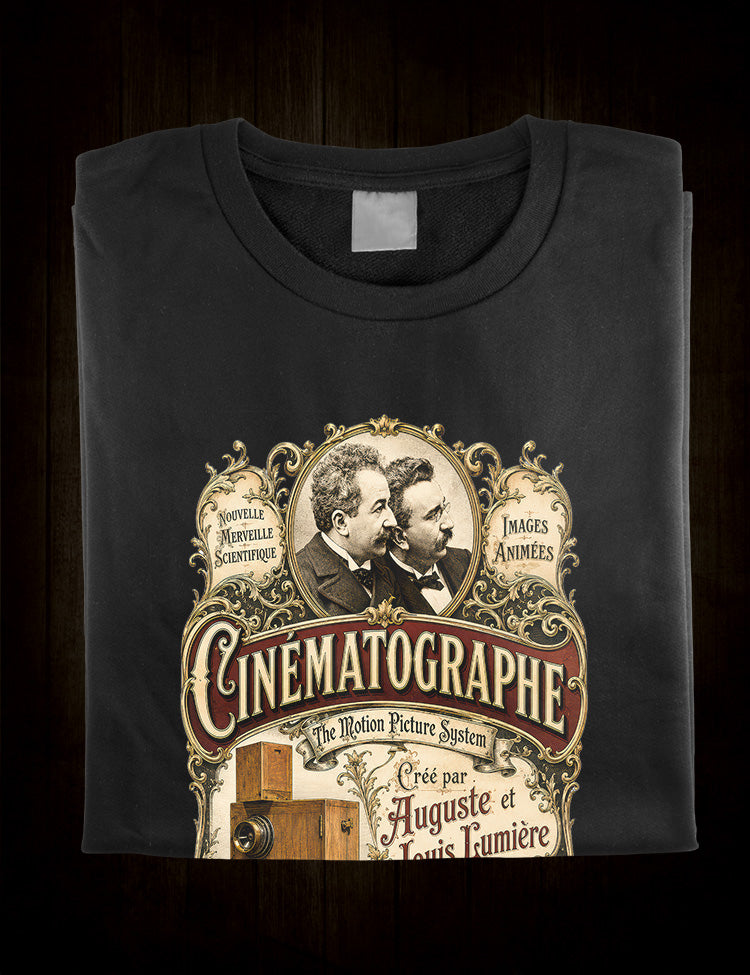 Birth of cinema T-shirt inspired by the first Lumière film screenings in France