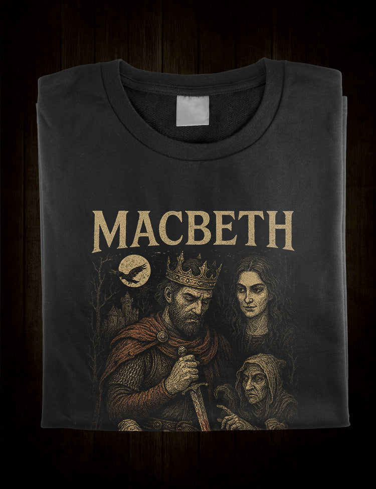 Macbeth dagger and witches gothic design
