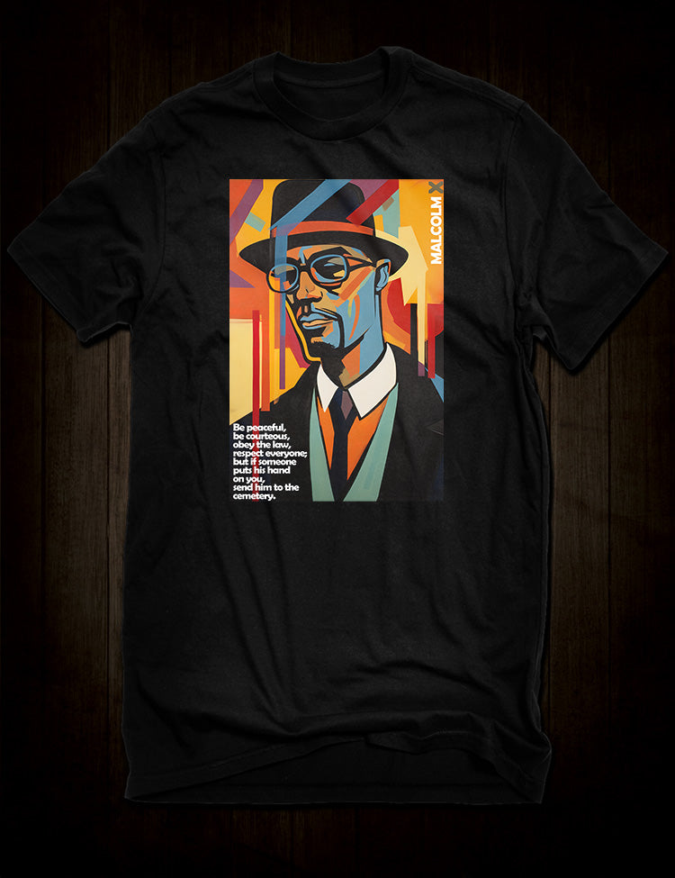 Malcolm X Quote T-Shirt - Empowering Civil Rights Tribute Fashion