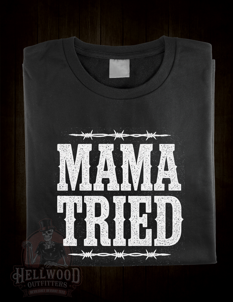 Mama Tried 1968 country song t-shirt design