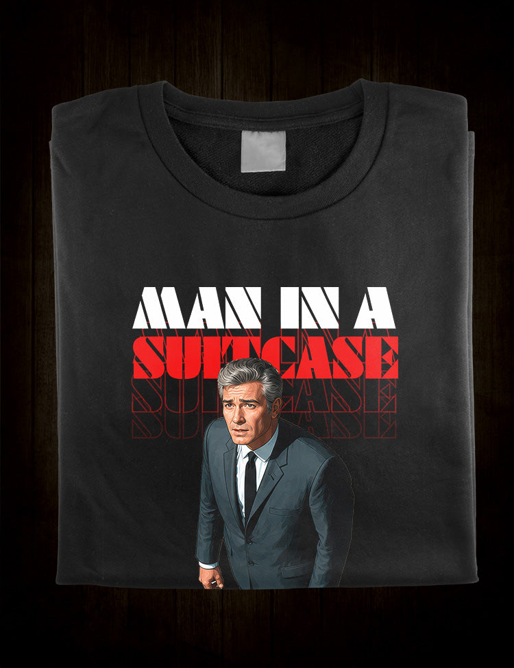 Cult television graphic tee featuring Richard Bradford as former intelligence agent McGill