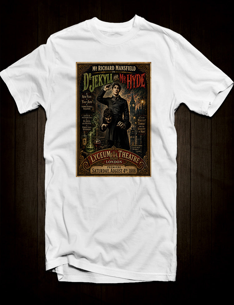 Victorian horror theatre poster artwork Lyceum Theatre London Jekyll Hyde graphic