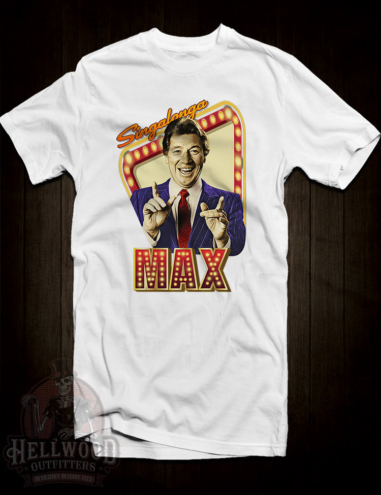 Max Bygraves iconic sing-along songs tribute shirt