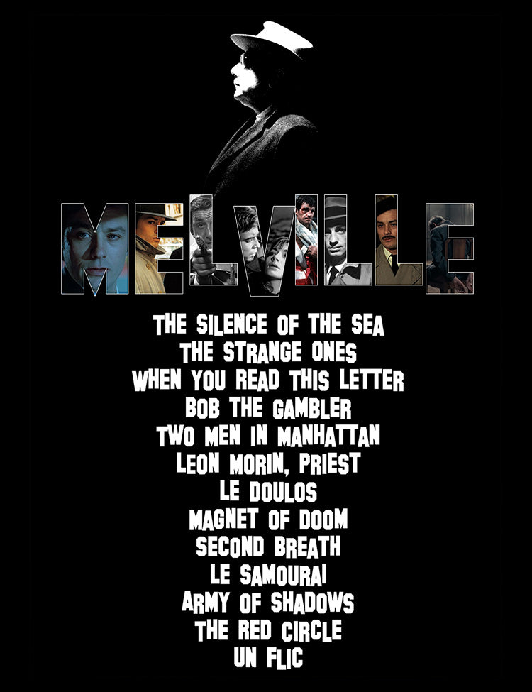 Melville movie filmography shirt inspired by Le Samouraï and Army of Shadows