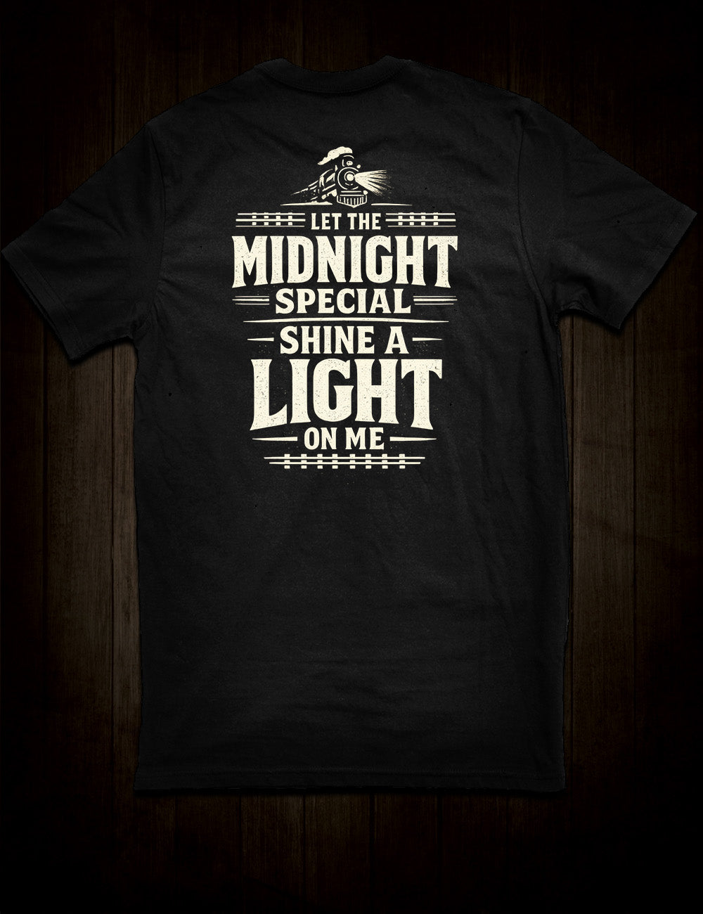 Retro train headlight Midnight Special apparel