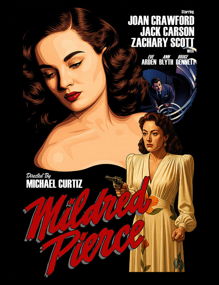 Classic film noir tribute to Mildred Pierce starring Joan Crawford