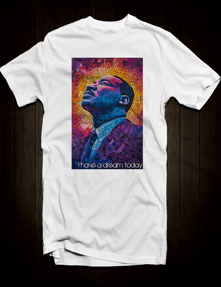 MLK mosaic design tee