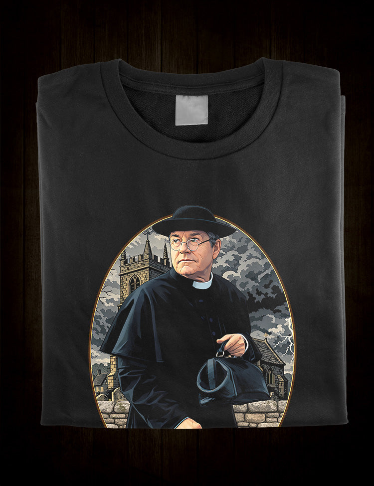 Kenneth More Father Brown classic British detective television artwork