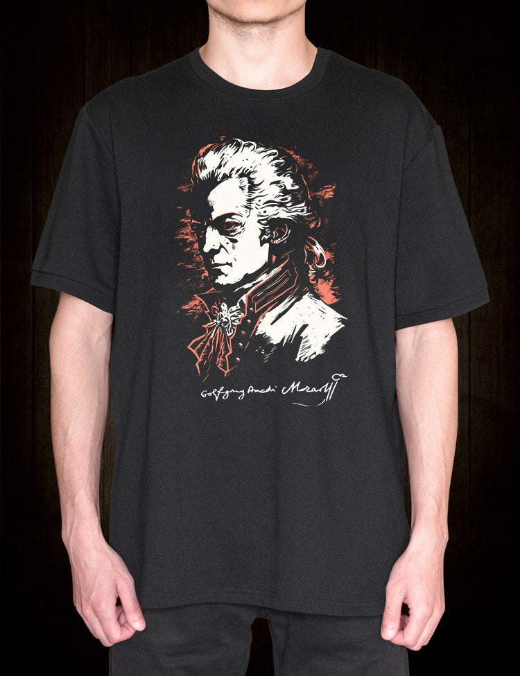 Music lovers' Mozart autograph tribute tee