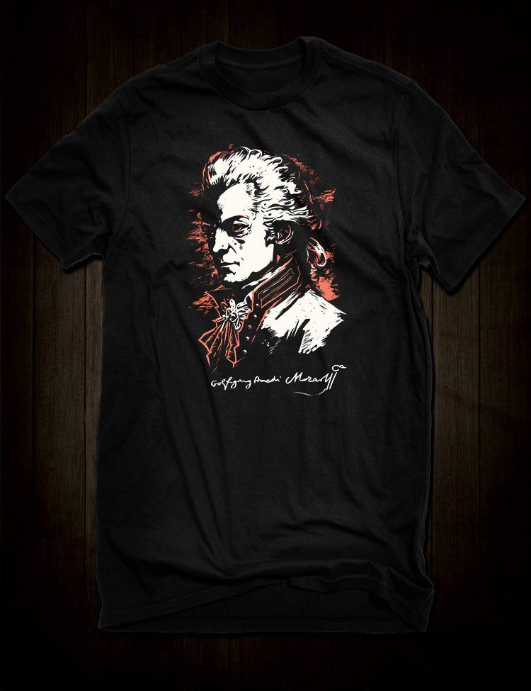 Wolfgang Amadeus Mozart signature t-shirt