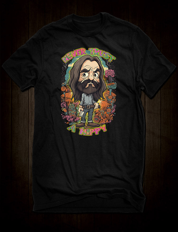 Dark side of the hippie era: Charles Manson Graphic Tee