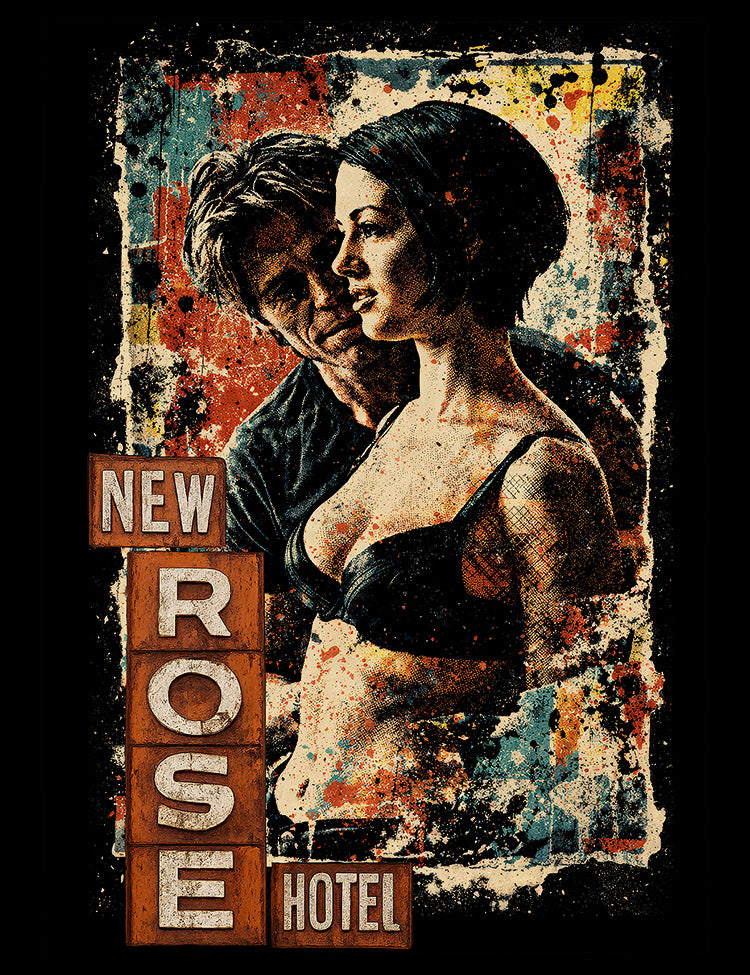 New Rose Hotel 1998 cult movie apparel