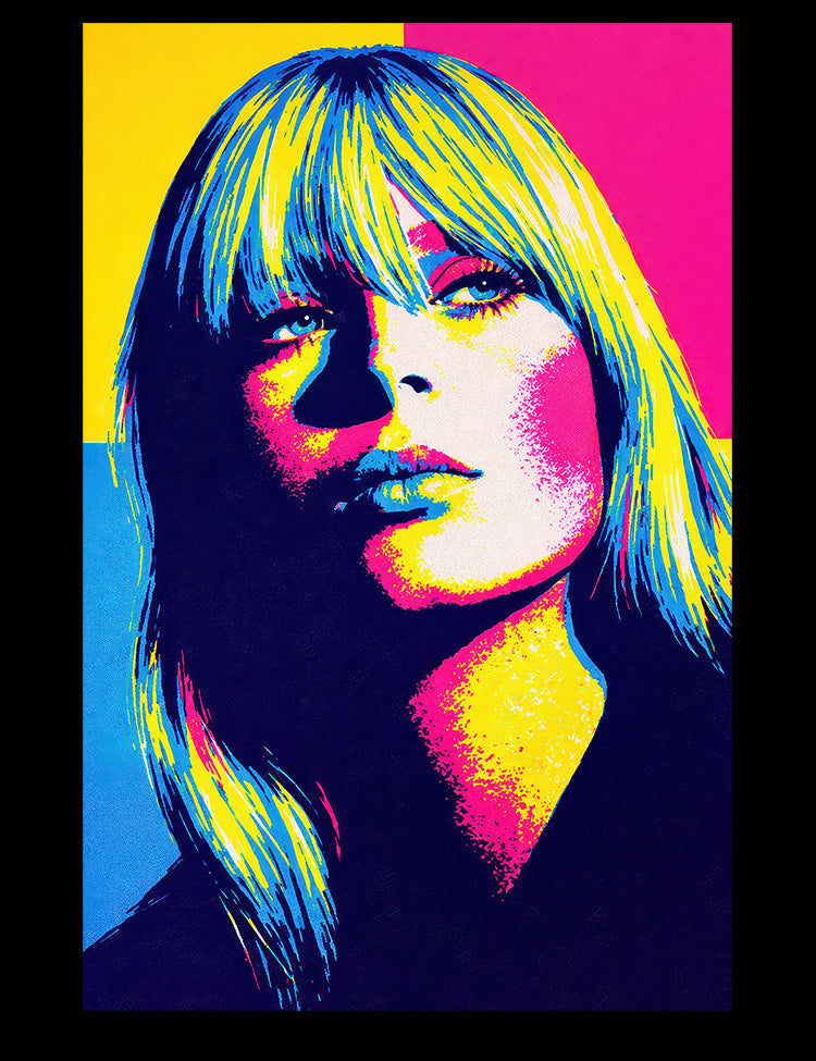 Pop art music T-shirt celebrating Nico and the 1960s New York underground
