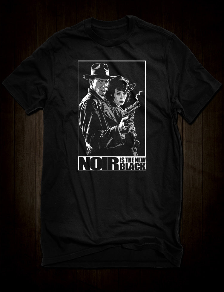 Vintage Detective Novel Apparel - Noir is the New Black Tribute Tee