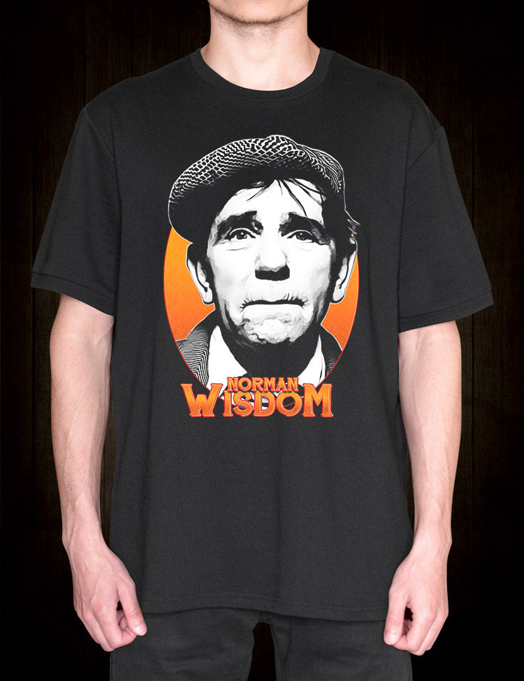 Retro British comedian design celebrating Norman Wisdom