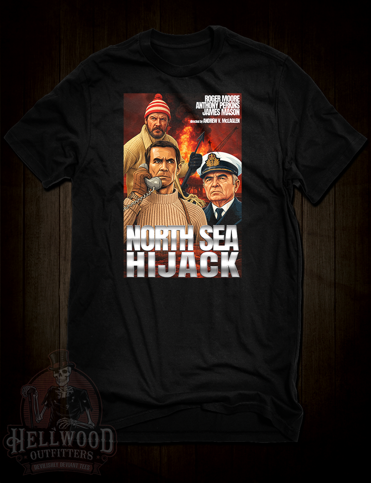 Roger Moore as Rufus Excalibur Ffolkes t-shirt