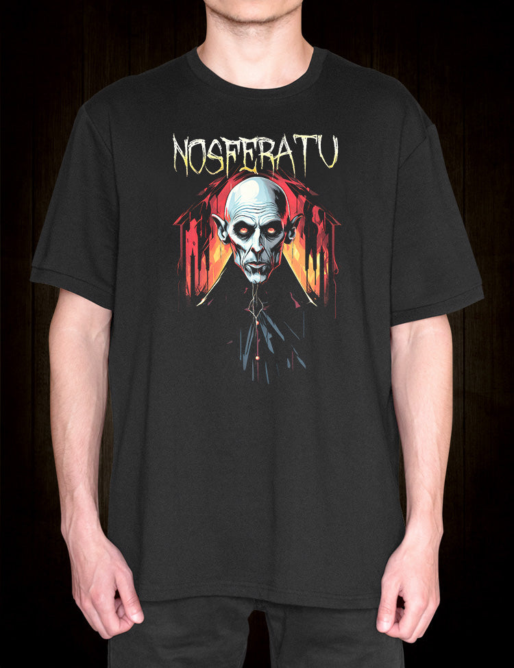 Nosferatu t-shirt featuring classic image of vampire