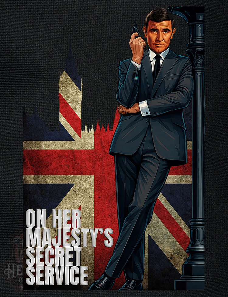 Cult James Bond George Lazenby film t-shirt