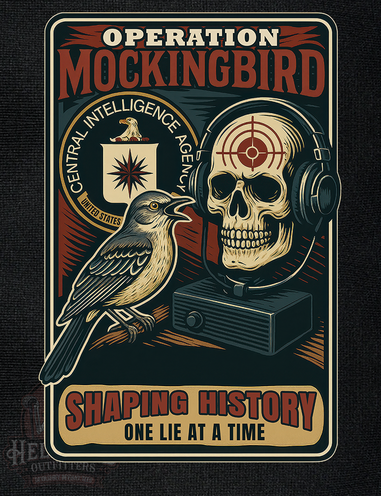 Cold War intelligence themed t-shirt