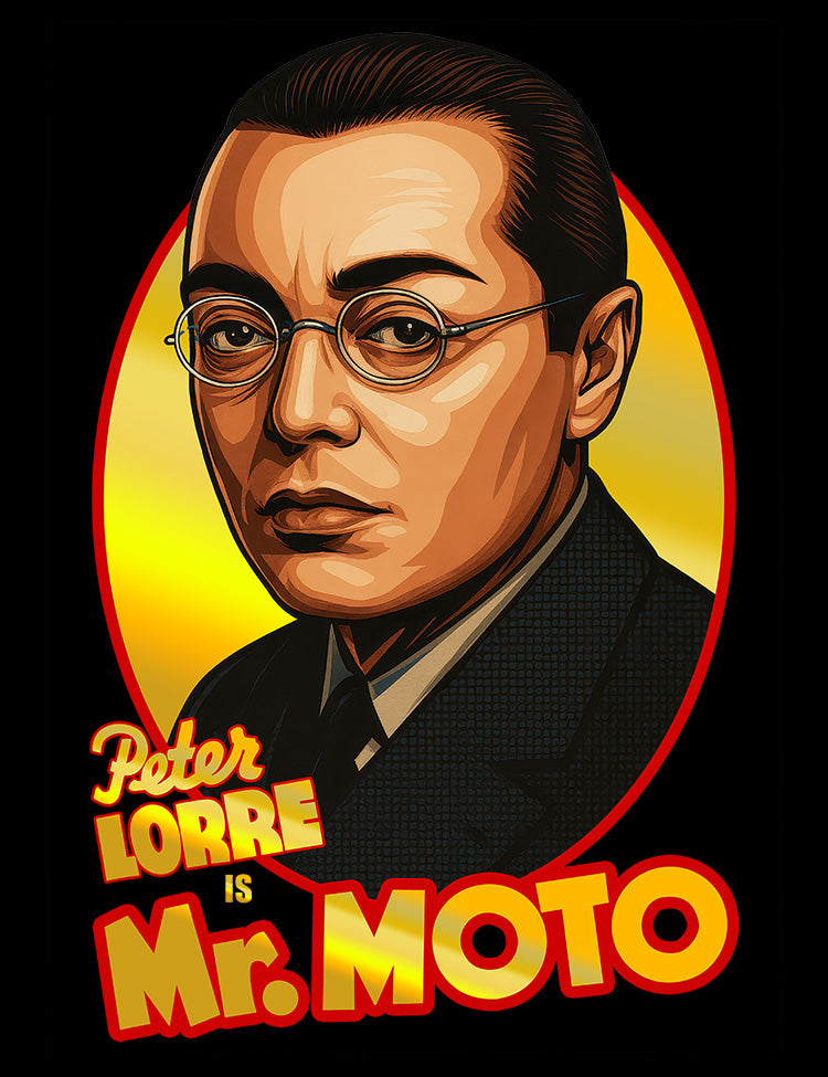 Mr Moto film series Peter Lorre tribute tee