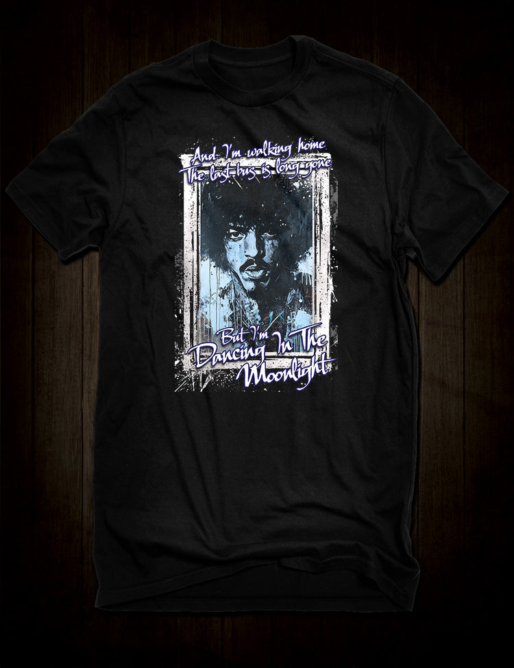 Phil Lynott Dancing in the Moonlight tribute t-shirt.