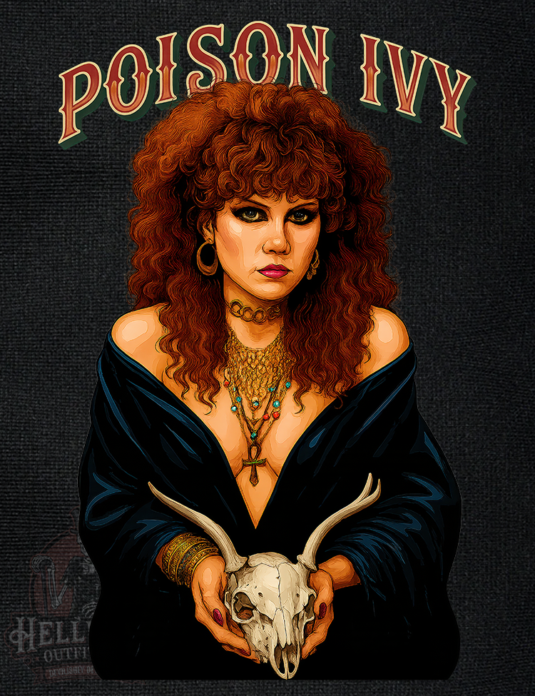 Poison Ivy Rorschach guitar icon tee