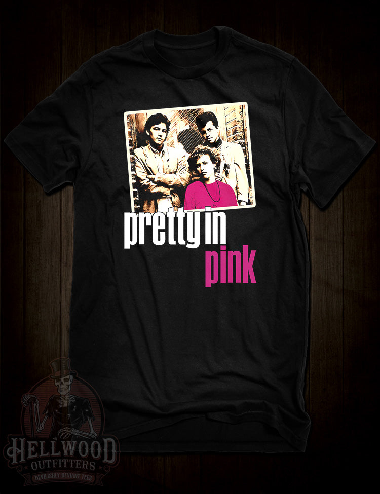 Pretty in Pink movie tribute t-shirt