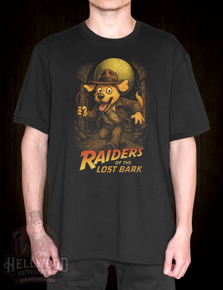 Raiders of the Lost Ark spoof t-shirt Hellwood Outfitters