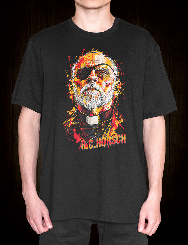 American outsider artist Raymond C. Hoersch T-shirt for cult film enthusiasts