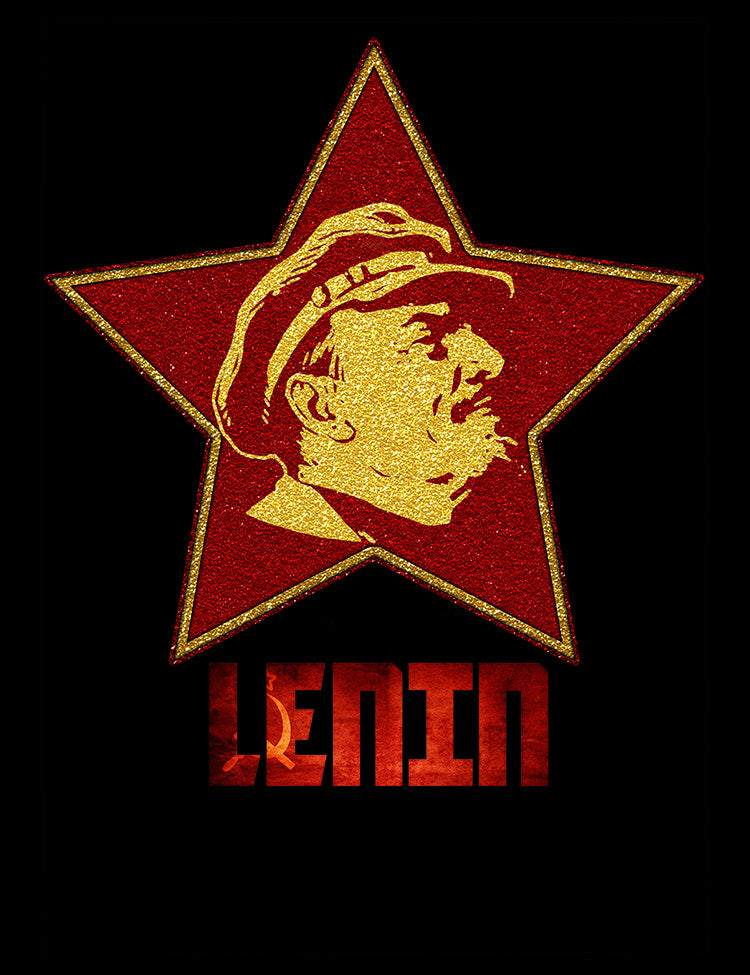 Lenin red star design t-shirt