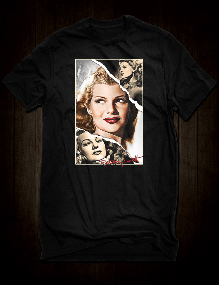 Elegant and stylish Rita Hayworth t-shirt