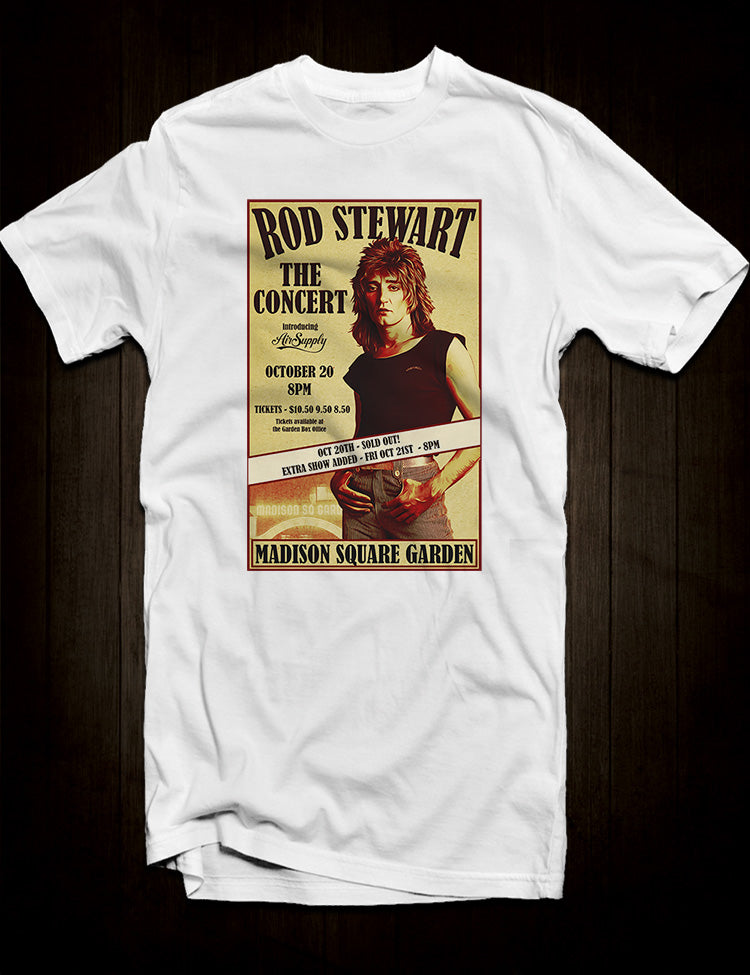 Rod Stewart Live At Madison Square Garden 1977 T-Shirt